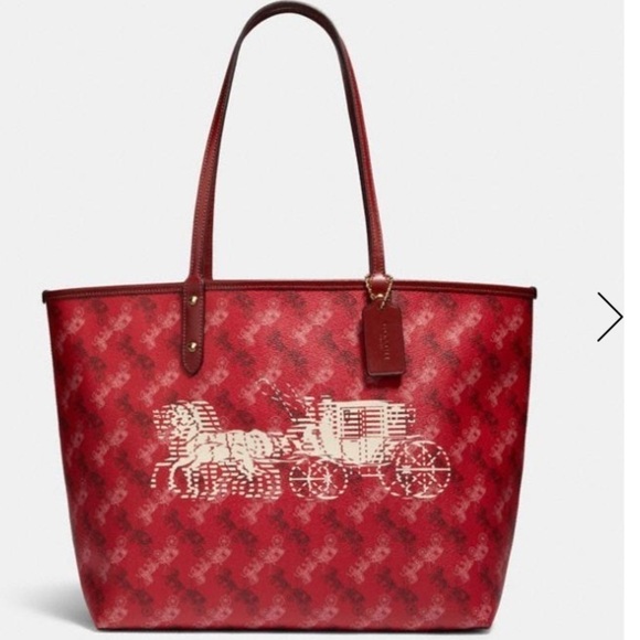 Coach Reversible City Tote With Horse And Carria… - Picture 1 of 8